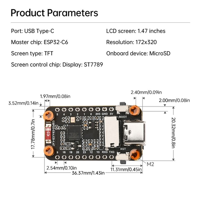 【NOVO A09R!】 Placa de Desenvol - Esp32 C6 avaliação e preço