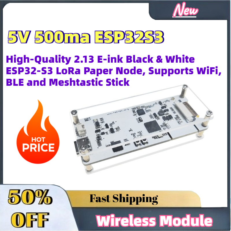 Node de Papel E-ink Preto e Br - Esp32 S2 avaliação e preço